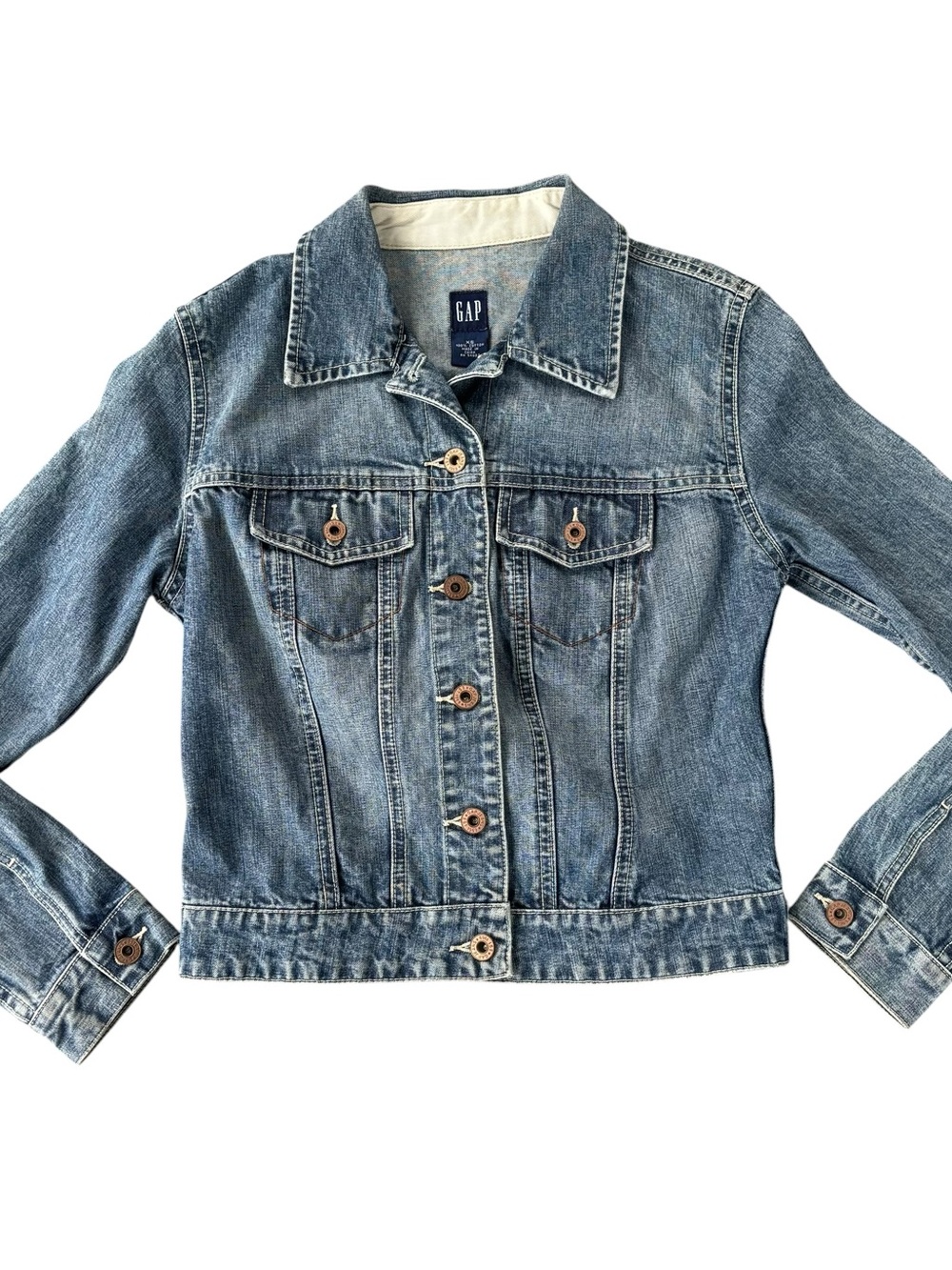 GAP Women's Light Blue Denim Trucker Jacket